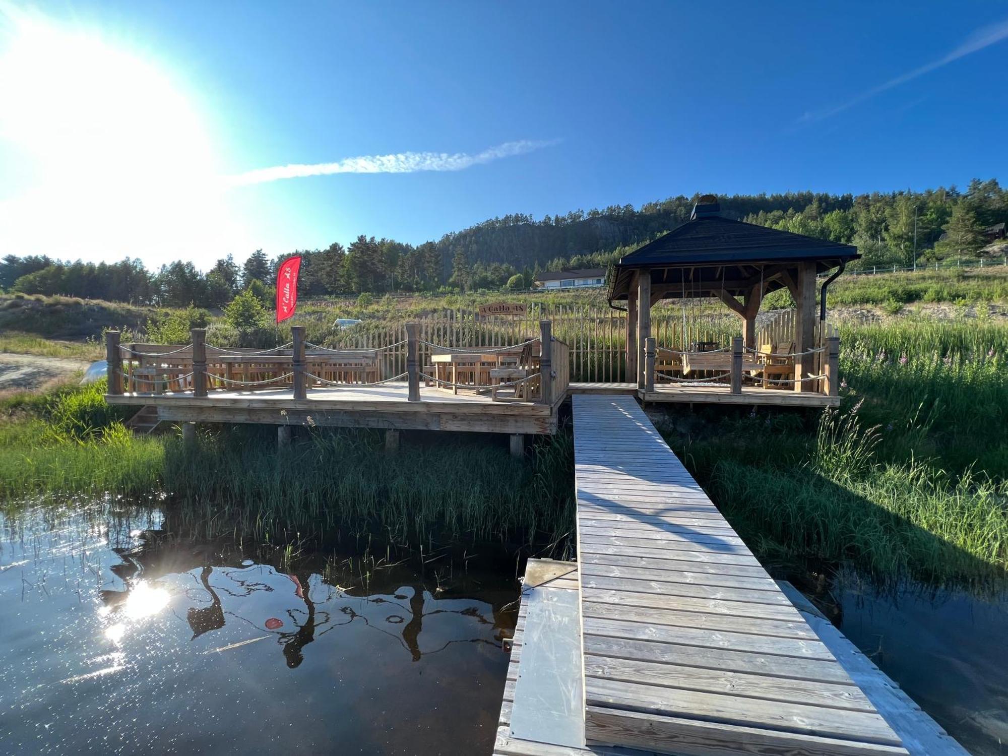 Hytte Naer Vannet, Jacuzzi Og Sauna Vrådal Eksteriør billede